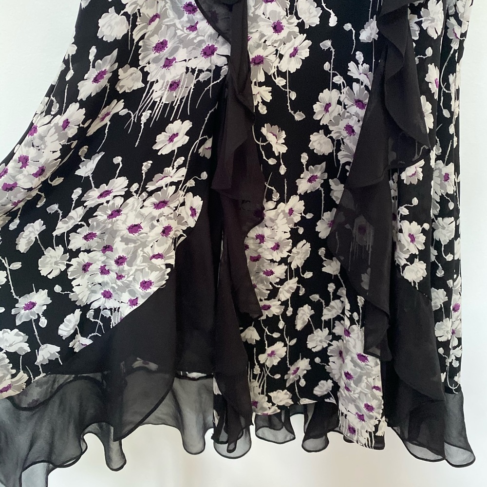 Cinq à Sept Joelle Floral Silk Dress - Picture 6 of 7